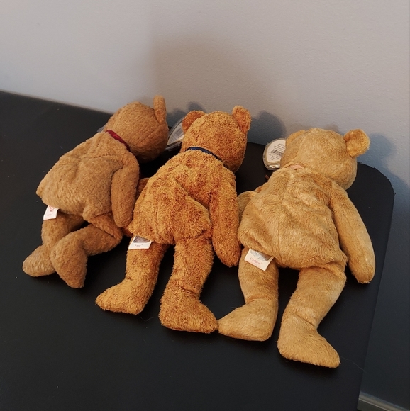 SALE ❤️ 🔥Set Of 3 TY Beanie Babies Cashew, Fuzz And Curly🔥 - Picture 4 of 11